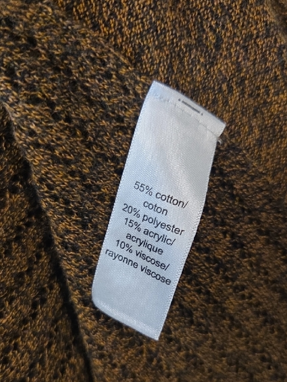 Maurices Long Open-Front Cardigan Jacket Boho Heathered Brown Lagenlook Cotton - Picture 8 of 14